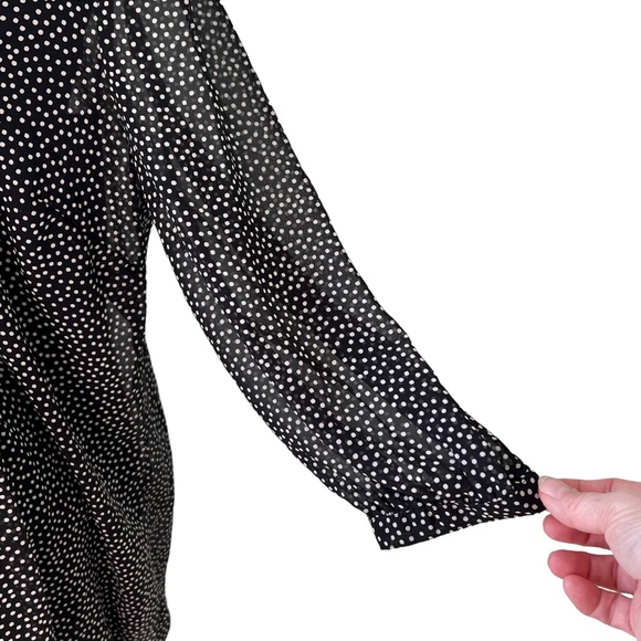 Motherhood Maternity black/white dot blouse with camisole size Med NWT - Picture 6 of 16